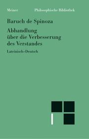 Cover of Tractatus de intellectus emendatione by Benedictus de Spinoza