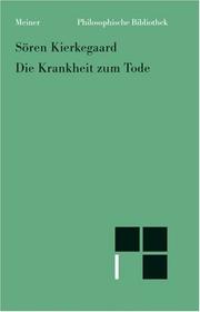 Cover of Die Krankheit zum Tode by Søren Kierkegaard