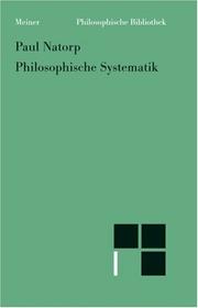 Cover of Philosophische Systematik by Paul Natorp
