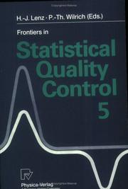 Front cover of Frontiers in statistical quality control 5 by International Workshop on Intelligent Statistical Quality Control (5th University of Osaka Prefecture)