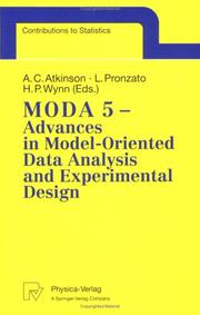 Front cover of Moda 5 by International Workshop on Model-Oriented Data Analysis (5th 1998 Marseilles, France)