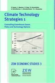 Cover of Climate technology strategies by Pantelis Capros