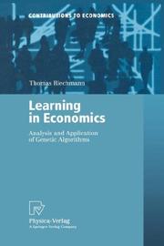 Cover of Learning in Economics by Thomas Riechmann