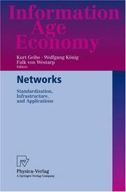 Front cover of Networks by Falk von Westarp