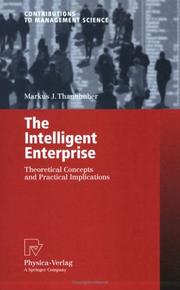 Cover of The Intelligent Enterprise by Markus J. Thannhuber