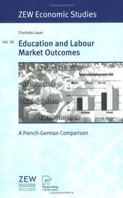 Front cover of Education and labour market outcomes by Charlotte Lauer