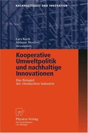 Front cover of Kooperative Umweltpolitik und nachhaltige Innovationen by Lars Koch