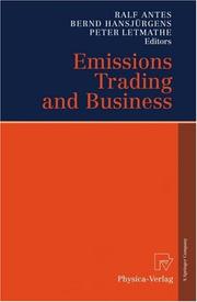 Front cover of Emissions Trading and Business by Peter Letmathe