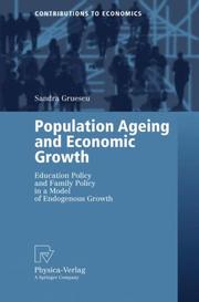 Front cover of Population Ageing and Economic Growth by Sandra Gruescu
