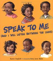 Cover of Speak to me by Karen English