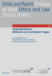 Cover of Ethik und Recht, Bd. 2: Organallokation: ethische und rechtliche Fragen by Paolo Becchi
