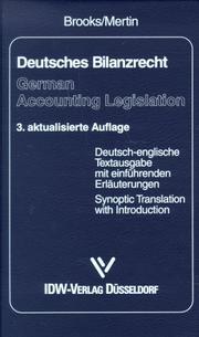 Front cover of Deutsches Bilanzrecht by Jermyn Paul Brooks