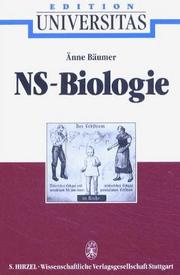 Front cover of NS-Biologie (Edition Universitas) (German Edition) by Änne Bäumer-Schleinkofer