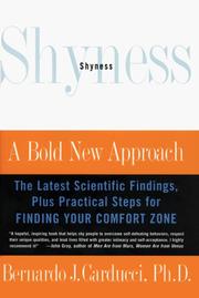 Cover of Shyness by Bernardo J. Carducci