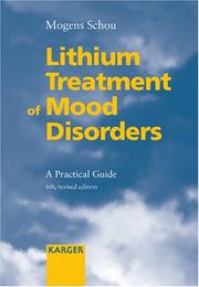 Front cover of Lithium Treatment of Mood Disorders by Mogens Schou
