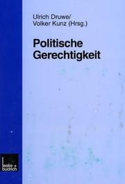 Cover of Politische Gerechtigkeit by Ulrich Druwe