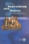 Front cover of Modernisierung ohne Moderne by Petra Boden