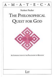 Front cover of The philosophical quest for God by Norbert Fischer