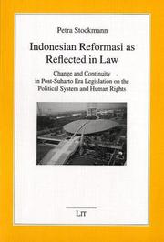 Front cover of Indonesian reformasi as reflected in law by Petra Stockmann