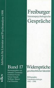 Cover of Widersprüche geschlechtlicher Identität by Johannes Cremerius
