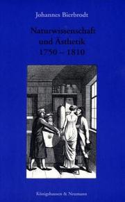 Front cover of Naturwissenschaft und Ästhetik, 1750-1810 by Johannes Bierbrodt