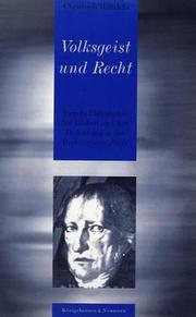 Front cover of Volksgeist und Recht by Christoph Mährlein