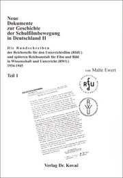 Front cover of Neue Dokumente zur Geschichte der Schulfilmbewegung in Deutschland by Malte Ewert