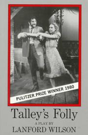 Front cover of Talley's Folly by Lanford Wilson