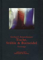 Front cover of Tische, Stühle & Bierseidel by Gerhard Amanshauser