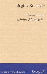 Cover of Literatur und schöns Blümelein by Brigitte Kronauer