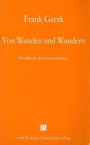 Front cover of Von Wunden und Wundern by Frank Geerk