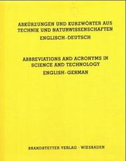 Front cover of Abkürzungen und Kurzwörter aus Technik und Naturwissenschaften by Werner Goedecke