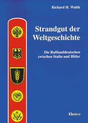 Front cover of Strandgut der Weltgeschichte by Richard H. Walth