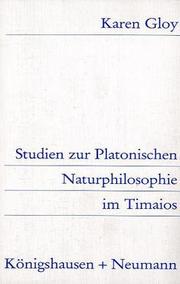 Cover of Studien zur platonischen Naturphilosophie im Timaios by Karen Gloy