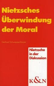 Front cover of Nietzsches Überwindung der Moral by Gerhard Schweppenhäuser
