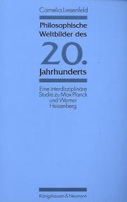 Front cover of Philosophische Weltbilder des 20. Jahrhunderts by Cornelia Liesenfeld