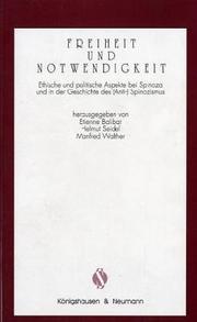 Front cover of Freiheit und Notwendigkeit by Étienne Balibar