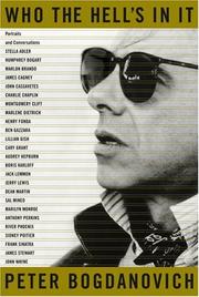Cover of Who the hell's in it by Peter Bogdanovich