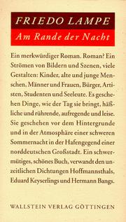 Front cover of Am Rande der Nacht by Friedo Lampe
