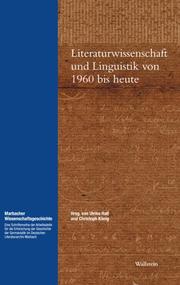 Front cover of Literaturwissenschaft und Linguistik von 1960 bis heute by Ulrike Hass