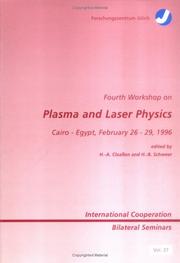 Front cover of Fourth Workshop on Plasma and Laser Physics by Workshop on Plasma and Laser Physics (4th 1996 Cairo, Egypt)