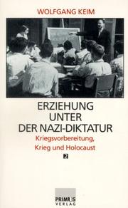 Front cover of Erziehung unter der Nazi-Diktatur by Wolfgang Keim