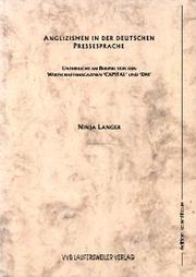 Front cover of Anglizismen in der deutschen Pressesprache by Ninja Langer