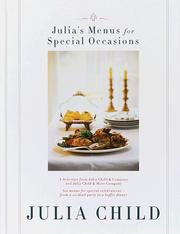 Front cover of Julia's menus for special occasions by Julia Child