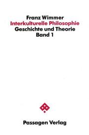 Front cover of Interkulturelle Philosophie by Franz Martin Wimmer