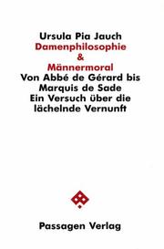 Front cover of Damenphilosophie & Männermoral by Ursula Pia Jauch