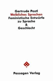Cover of Weibliches Sprechen by Gertrude Postl