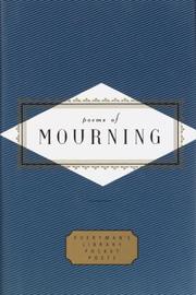 Front cover of Poems of mourning by Peter Washington
