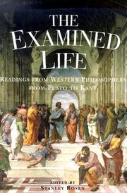 Cover of The Examined Life by Stanley Rosen