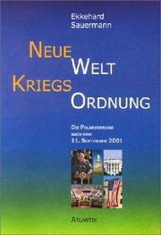 Front cover of Neue Welt Kriegs Ordnung by Ekkehard Sauermann